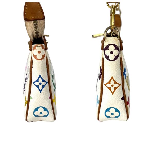 Louis Vuitton Vintage Monogram Multicolor Studded Pochette Crossbody Bag - Picture 4 of 8